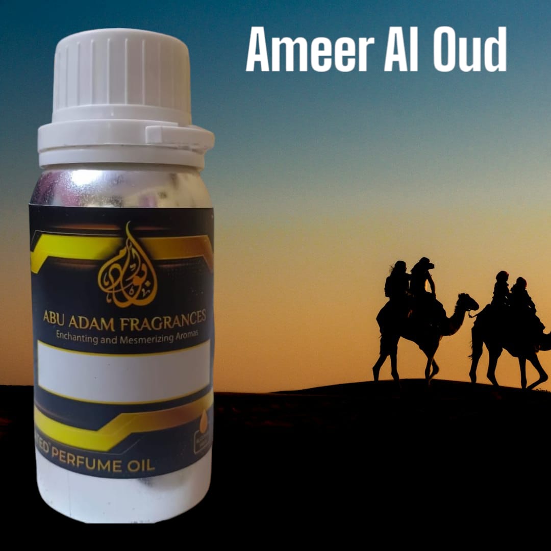 Ameer Al Oud by Abu Adam Fragrances, Concentrated Perfume Oil, 100 ml sealed pack, Alcohol-Free, Unisex Attar, organic attar oil.