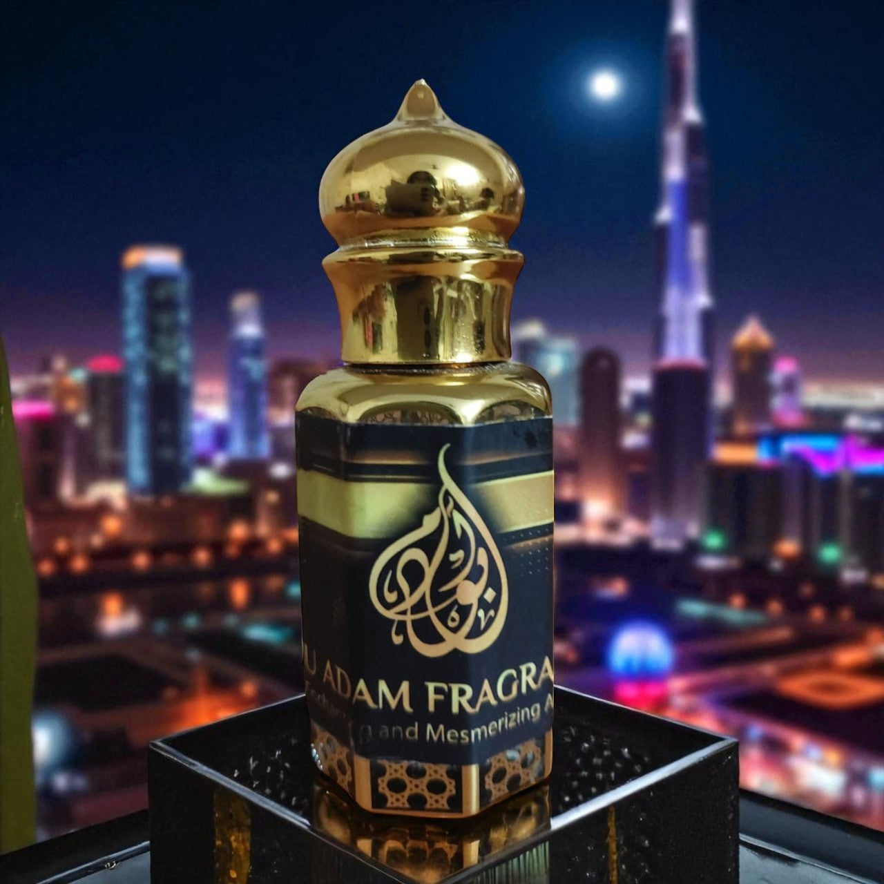 Dubai Gold by Abu Adam Fragrances  Concentrated Perfume Oil, 12 ml, Alcohol-Free, Unisex Attar