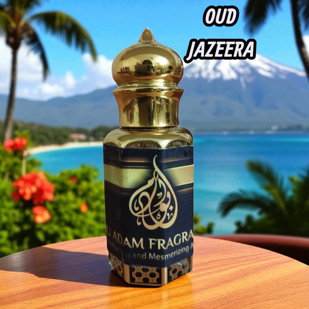 Oud Jazeera by Abu Adam Concentrated Perfume Oil, 12 ml (1 tola), Alcohol-Free, Unisex Attar