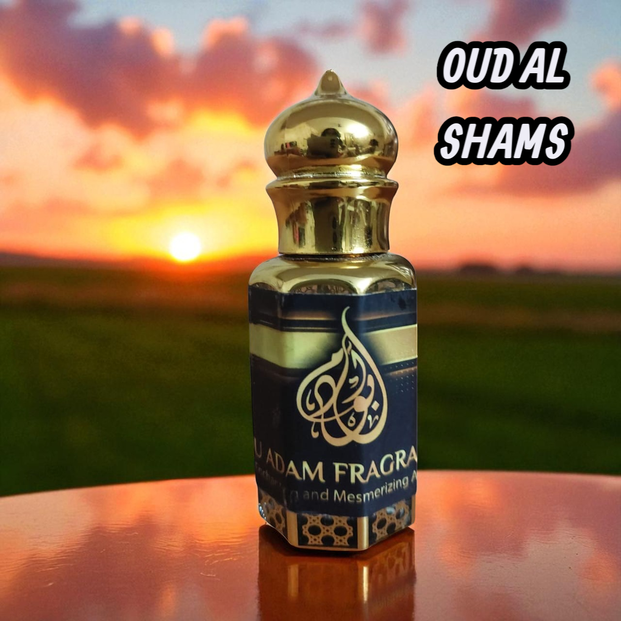 Oud Al Shams by Abu Adam Fragrance Oil, 12 ml, Concentrated Attar, Alcohol-Free, Unisex