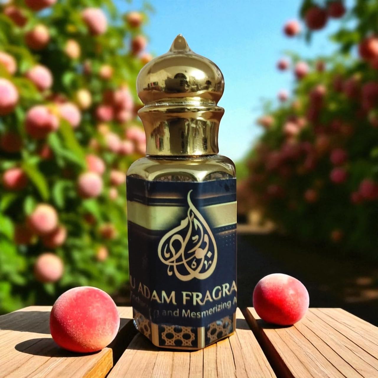 Bitter Peach by Abu Adam Fragrances Concentrated Perfume Oil, 12 ml, Alcohol-Free, Unisex Attar