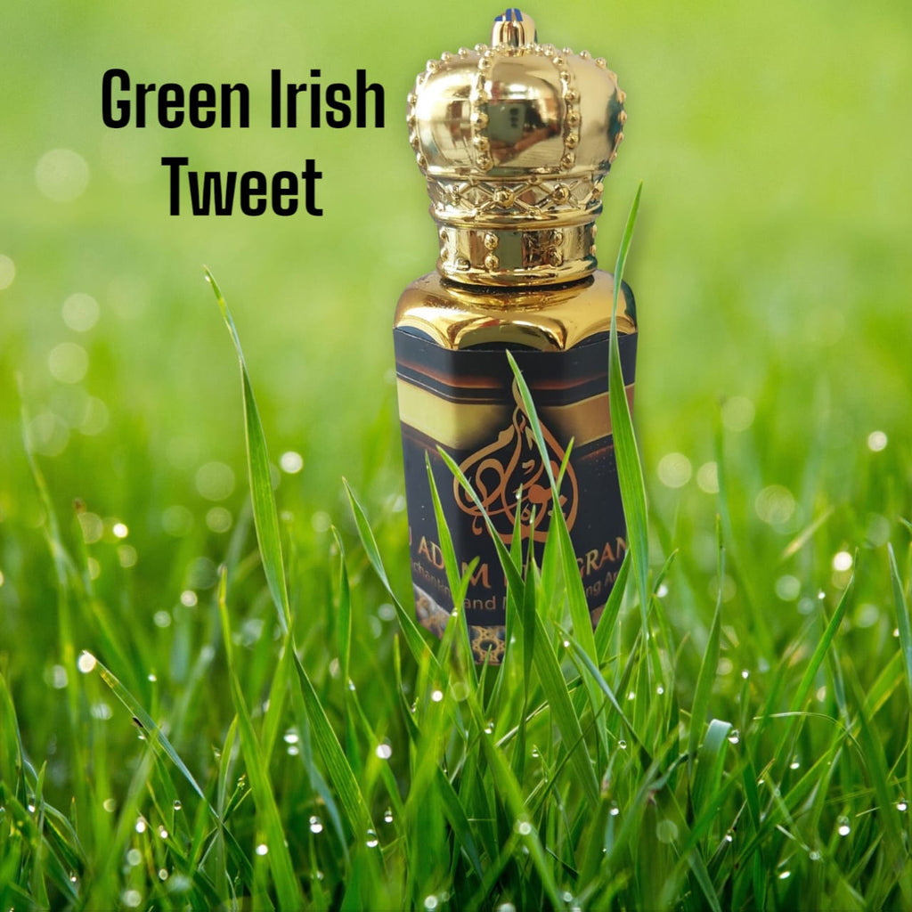 Green Irish Tweet by Abu Adam Concentrated Perfume Oil, 12 ml, Alcohol-Free, Unisex Attar, Floral and Fruity
