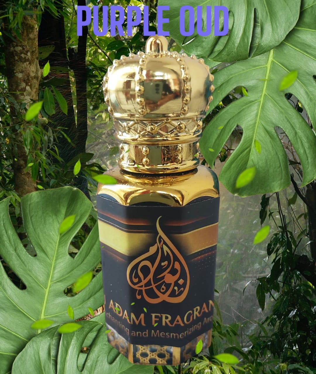 Purple Oud by Abu Adam Concentrated Perfume Oil, 12 ml (1 tola), Alcohol-Free, Unisex Attar